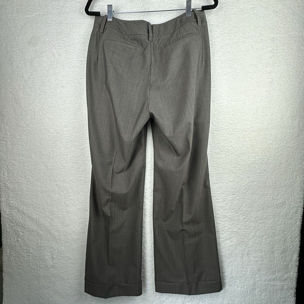 Banana Republic Martin Fit Pants Size 10P Wool Silk Cuffed Neutral Office Career - Picture 8 of 10